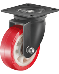 Double Ball Bearing Powder coated Swivel Caster Wheel
