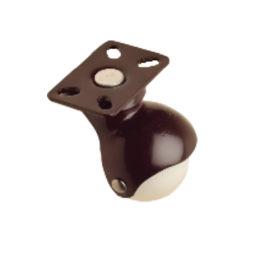 Ball royal Black coated caster wheels