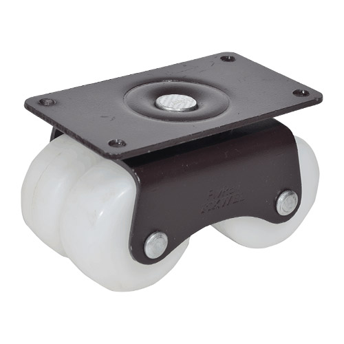 Caster four wheel super Black coated caster wheel with white wheels