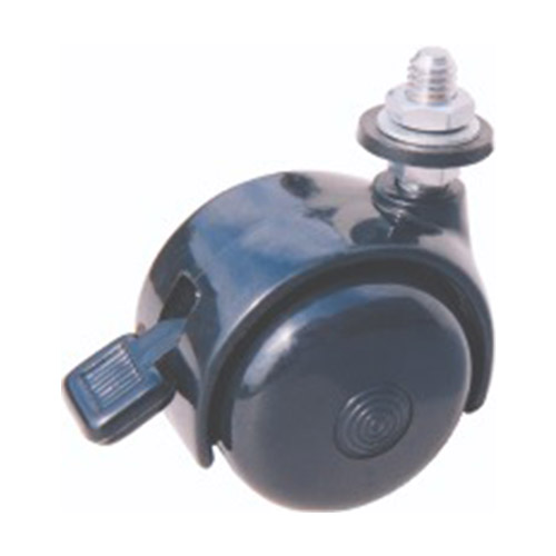 Nylon queen brake caster wheel