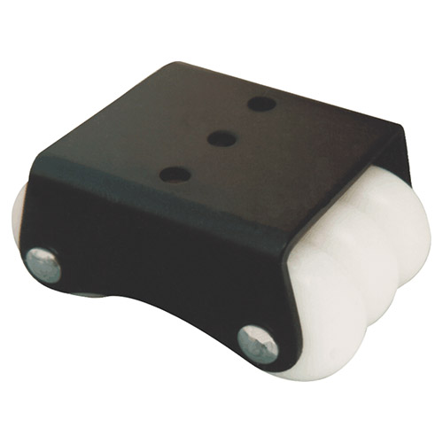 Six wheel regular Black coated caster wheel