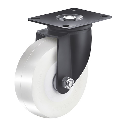 Black coated caster 1003-200mm-shaktiman-1