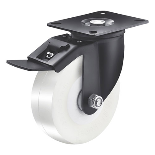 Black coated caster 1003-200mm-shaktiman-3