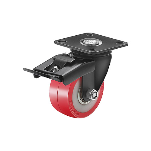 Black coated caster 1007-100-mm-fortuner-3