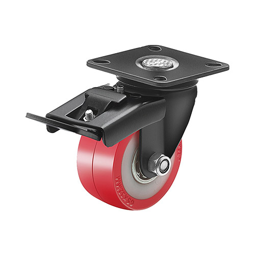 Black coated caster 1008-150-mm-fortuner-3