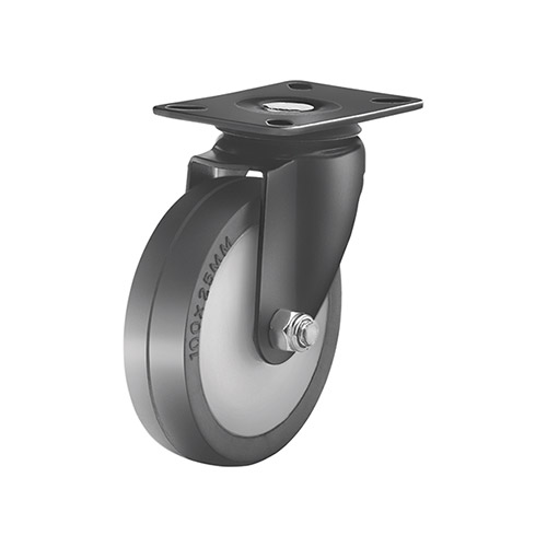 Black coated caster wheel 952-65mm-alto-1
