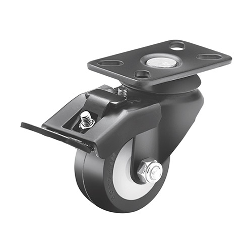 Black coated caster wheel 953-75mm-alto-2