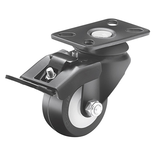 Black coated caster wheel 954-100mm-alto-2