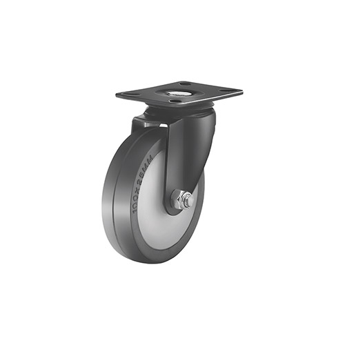 Black coated caster wheel 955-35mm-alto-1