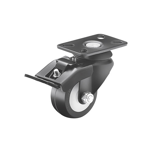 Black coated caster wheel 962-65mm-qualis-1