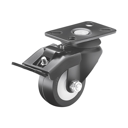 Black coated caster wheel 963-75mm-qualis-3