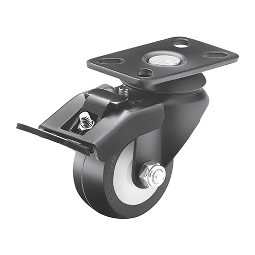 Black coated caster wheel 964-100mm-qualis-1
