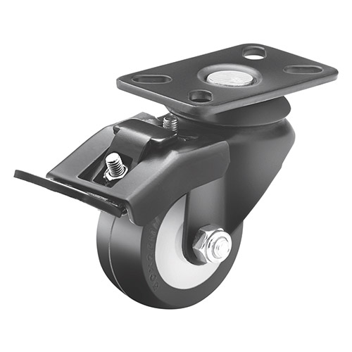 Black coated caster wheel 964-100mm-qualis-3
