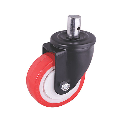 Black coated caster 983-75mm-santro-2